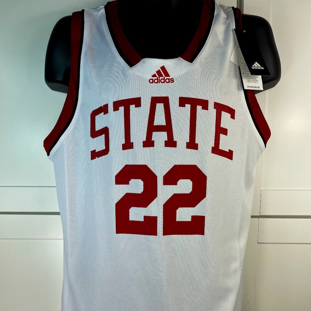 NORTH CAROLINA STATE WOLFPACK BASKETBALL JERSEY-ADIDAS-NWT RETAIL $80